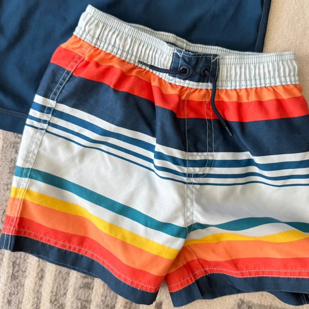 Tea Collection Rash Guard & Trunks - Picture 2 of 10